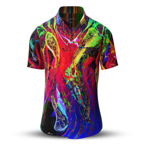 Sommerhemd Herren GALACTICO - 100 % Baumwolle - 10 Größen von XS - 6XL - außergewöhnliches Design - feinste Verarbeitung - Stoffe Made in Germany - limitiert und exklusiv