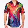Sommerhemd Herren GALACTICO - 100 % Baumwolle - 10 Größen von XS - 6XL - außergewöhnliches Design - feinste Verarbeitung - Stoffe Made in Germany - limitiert und exklusiv