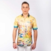 Herren Hemd Kurzarm GIVERNY – GERMENS artfashion – 100 % Baumwolle - Größe L