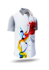 Summer shirt for men HERZBLUT - 100% cotton - 10 sizes from XS to 6XL - exceptional design - finest workmanship - fabrics made in Germany - limited edition and exclusive