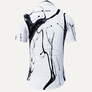Camisa de verano para hombre LEBENSADER SCHIMMEL - 100 % algodón -...