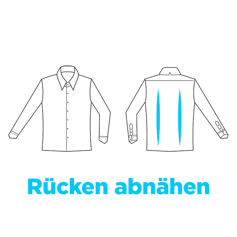 Rückenabnäher für Hemden und Blusen