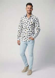 Descubre las coloridas camisas de hombre de OSTSEEBUHNE -...