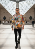 Camisa con botones «ZERFLOSSENER ZEMENT» – GERMENS artfashion – 100 % algodón – Talla L