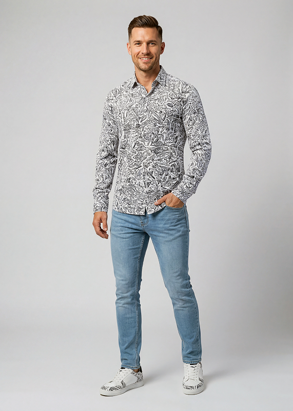 Descubre las camisas de colores para hombre LIEBESLIED - 100 % algodón