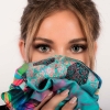 RAGUEL BLUE - Pañuelo de seda estampado - GERMENS