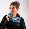 TOPINAMPUR COLD - Pañuelo de seda azul - GERMENS