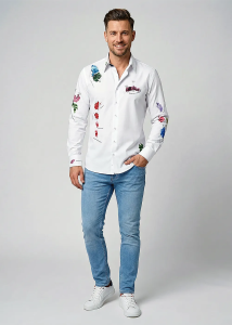 Descubre las coloridas camisas de botones para hombre de KLABAUTERMANN...