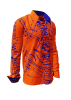 Descubre las camisas de colores para hombre DENADA ORANGE - 100 % algodón