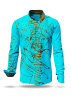 Descubre las camisas de colores para hombre DENADA BLUE - 100 % algodón