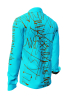 Camisa de hombre DENADA BLUE – GERMENS artfashion – 100 % algodón - Talla 3XL