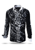 Descubre las camisas de colores para hombre DENADA BLACK - 100 % algodón