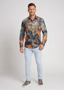 Descubre las coloridas camisas de hombre con botones de TARNA SOL -...