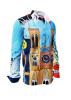 Casual Long Sleeve Shirts SAVOIR VIVRE PARIS – GERMENS artfashion – 100 % Cotton - Size L