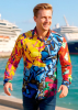 Long Sleeve Button-down Shirt Men FANTACITY – GERMENS artfashion – Size 4XL