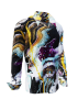 Casual Long Sleeve Shirts JAWS OF MAUI – GERMENS artfashion – 100 % Cotton - Size L