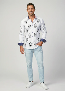 Descubre la camisa de colores para hombre PRESIDENTS OF THE USA DAY -...