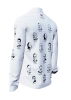 Long Sleeve Button Up Shirts For Men white Button Up Shirt PRESIDENTS OF THE USA (DAY) – GERMENS artfashion – 100 % Cotton - Size L