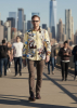 Mens Casual Long Sleeve Shirts PISTENSAU – GERMENS artfashion – 100 % Cotton - Size XS