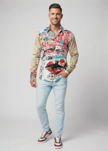Descubre las camisas de colores para hombre ARTIST HAPPINESS - 100 %...