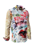 Long Sleeve Button-down Shirt Men ARTIST HAPPINESS – GERMENS artfashion – Size XXL