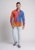 Entdecke bunte Hemden Herren FRAXI HEBBILEX - 100 % Baumwolle
