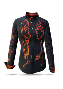 Blusa exclusiva para mujer - LAVA - 100 % algodón - Talla...
