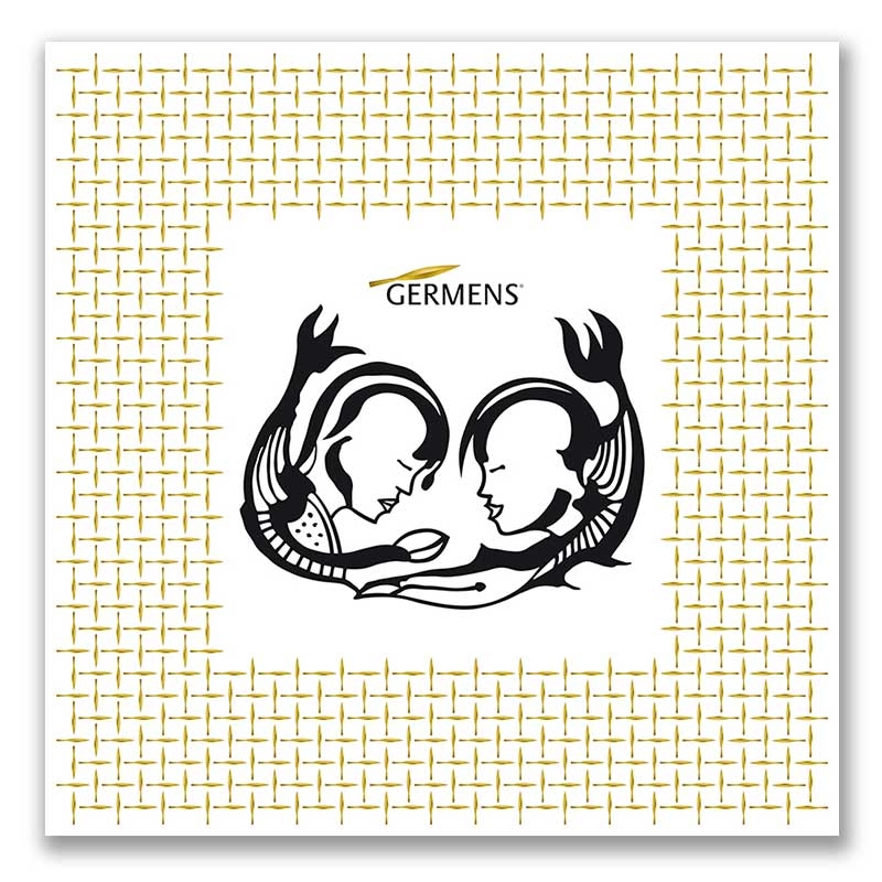 PAREJA - Pañuelo de seda con una pareja de enamorados - GERMENS