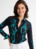 ausgefallene Damenbluse für Damen - KALLAINOS - 100 % Baumwolle - GERMENS artfashion - Größen XS bis 3XL