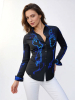 Blusa original para mujer - BLUEZONE - 100 % algodón - GERMENS artfashion - Tallas de la XS a la 3XL