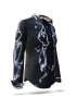 ausgefallene Damenbluse für Damen - DARKLIGHT - 100 % Baumwolle - GERMENS artfashion - Größen XS bis 3XL