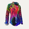 Sommerblusen Damen GALACTICA - GERMENS artfashion - 100 % Baumwolle - Größe M