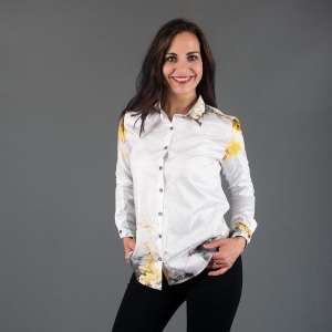 Blusa única para mujer - NEBULA - 100 % algodón - GERMENS...