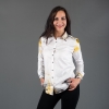 ausgefallene Damenbluse für Damen - NEBULA - 100 % Baumwolle - GERMENS artfashion - Größen XS bis 3XL
