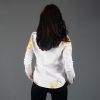 ausgefallene Damenbluse für Damen - NEBULA - 100 % Baumwolle - GERMENS artfashion - Größen XS bis 3XL