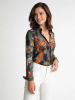 ausgefallene Damenbluse für Damen - TARNA SOL - 100 % Baumwolle - GERMENS artfashion - Größen XS bis 3XL
