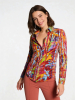 ausgefallene Damenbluse für Damen - ROUND 12 - 100 % Baumwolle - GERMENS artfashion - Größen XS bis 3XL