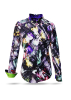 ausgefallene Damenbluse für Damen - TEMPERAMENT - 100 % Baumwolle - GERMENS artfashion - Größen XS bis 3XL