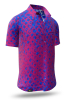 Herren Hemd Kurzarm HEXAGON AMETHYST – GERMENS artfashion – 100 % Baumwolle - Größe L
