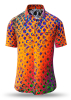 Sommerhemd Herren HEXAGON WISMUT - 100 % Baumwolle - 10 Größen von XS - 6XL - außergewöhnliches Design - feinste Verarbeitung - Stoffe Made in Germany - limitiert und exklusiv