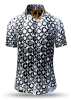 Sommerhemd Herren HEXAGON ONYX - 100 % Baumwolle - 10 Größen von XS - 6XL - außergewöhnliches Design - feinste Verarbeitung - Stoffe Made in Germany - limitiert und exklusiv