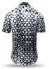 Sommerhemd Herren HEXAGON ONYX - 100 % Baumwolle - 10 Größen von XS - 6XL - außergewöhnliches Design - feinste Verarbeitung - Stoffe Made in Germany - limitiert und exklusiv