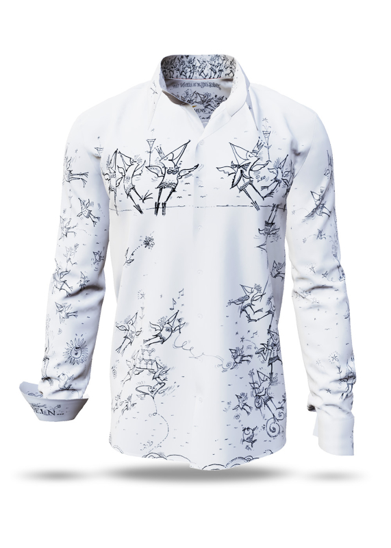 Descubre las camisas de colores para hombre «SCHRÄGE VÖGEL AM TAG» - 100 % algodón