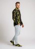 Schwarz grünes extravagantes Hemd Herren Langarm TERRA GREEN von GERMENS artfashion - 100 % Baumwolle Made in Germany
