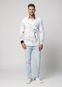 Descubre coloridas camisas de hombre con botones...