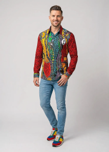Descubre las coloridas camisas de hombre de JIMIMBI SOUL -...
