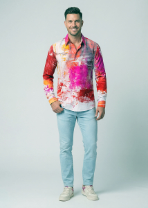Descubre las coloridas camisas de hombre con botones de VERVE SAPHIR -...