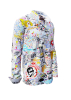 Camisa de hombre de manga larga I LOVE HAMBURG – GERMENS artfashion – 100 % algodón - Talla L