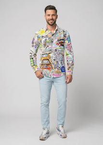 Descubre las camisas de colores para hombre I LOVE RUHRPOTT - 100 %...