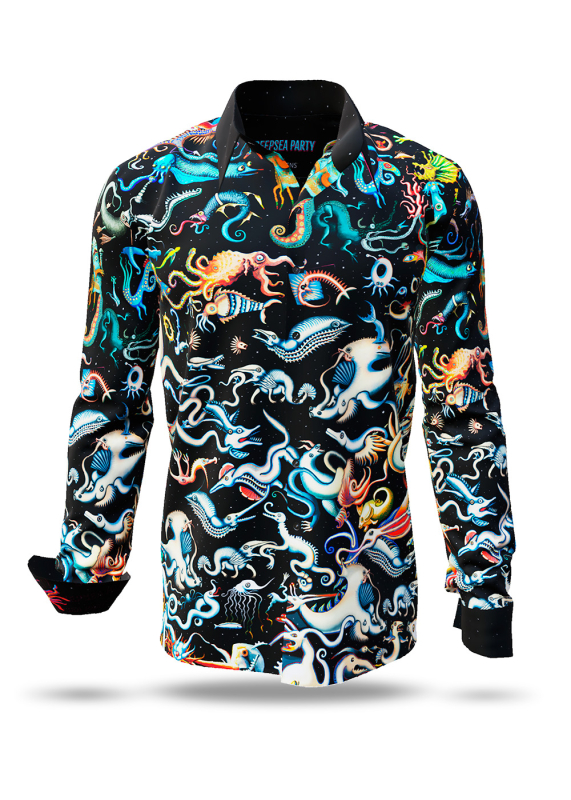 Descubre las camisas de colores para hombre DEEPSEA PARTY - 100 % algodón